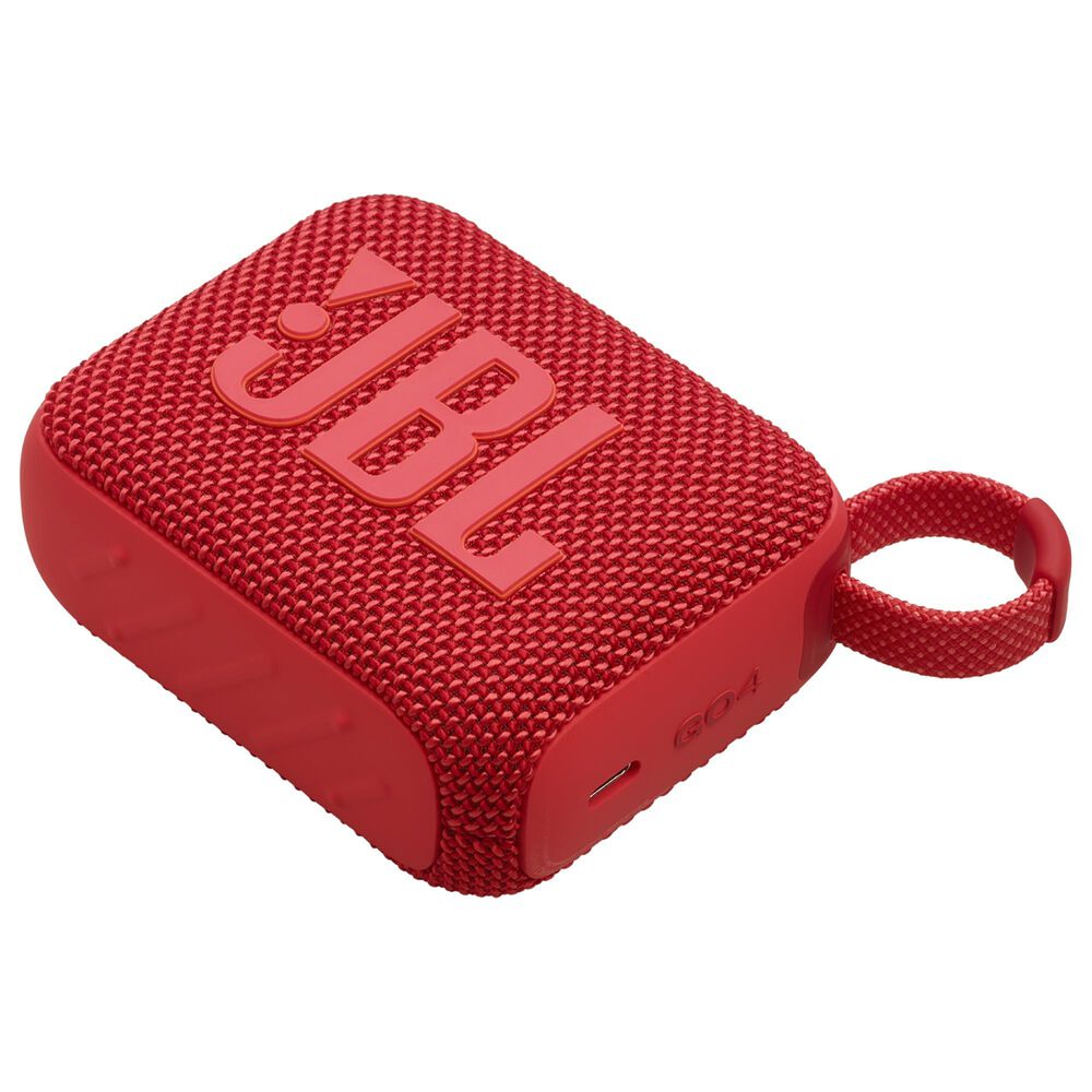JBL Go 4 Portable Waterproof Bluetooth Speaker in Red, , large