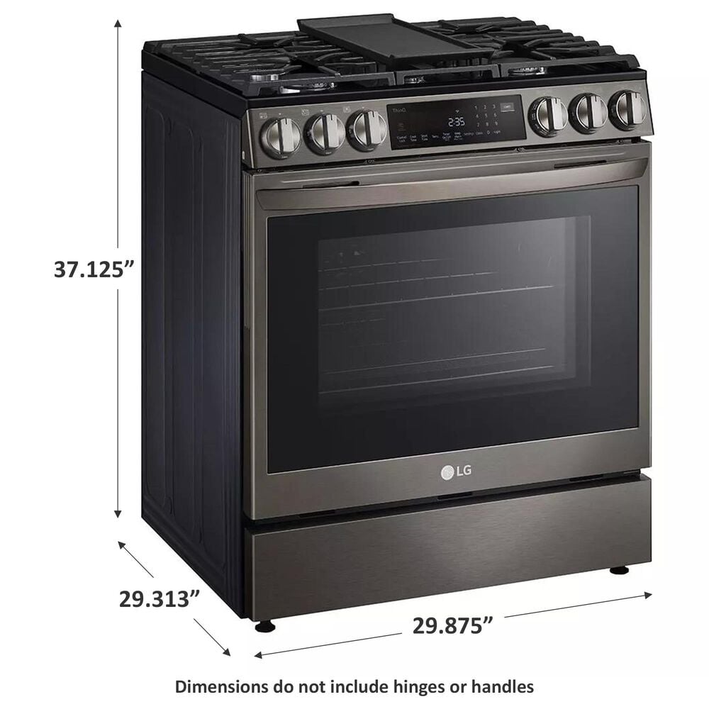 LG 6.3 Cu. Ft. Gas Slide-In Range with Air Fry in Black Stainless Steel, , large