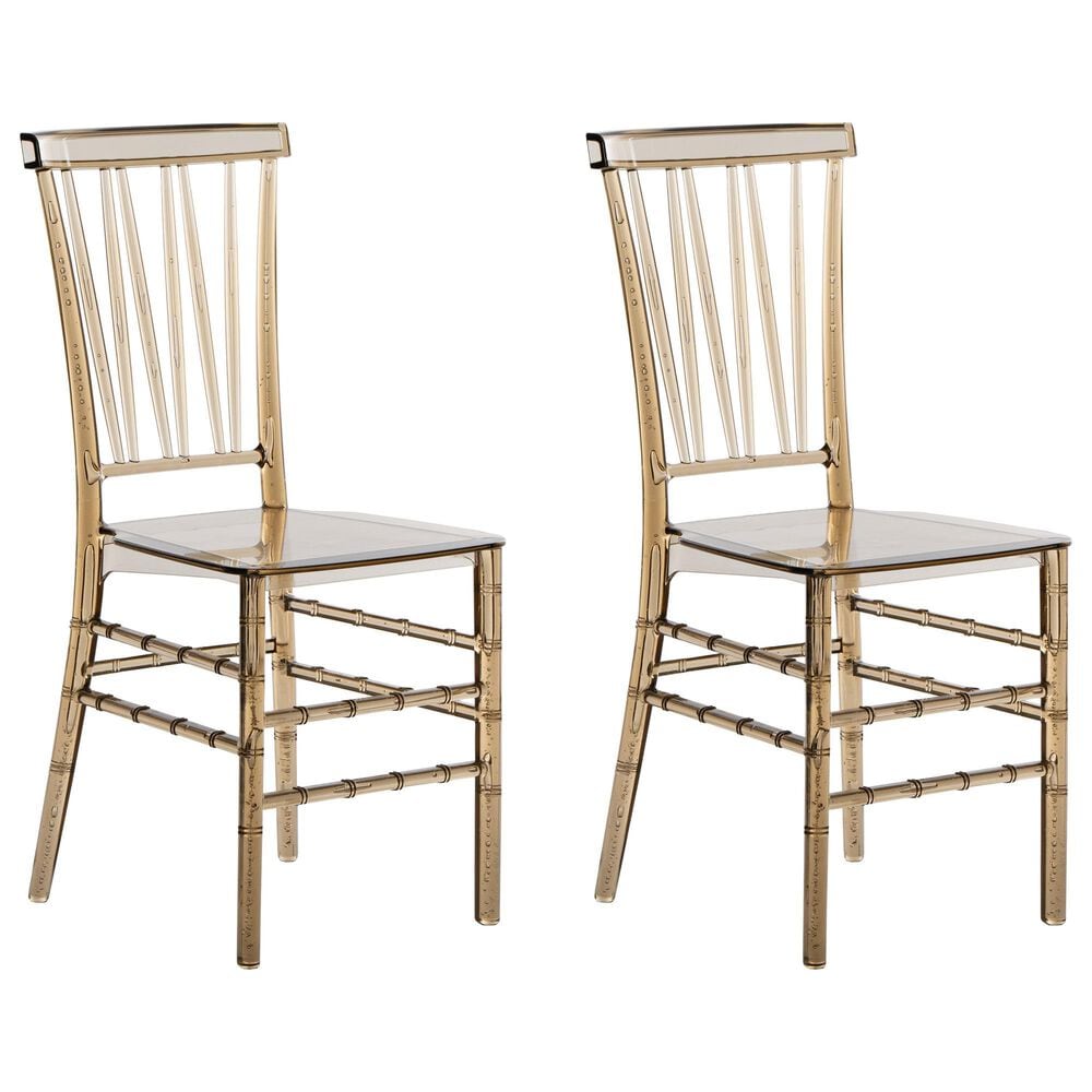 Rta Products Llc Chiavari Stackable Side Chair in Amber (Set of 2), , large