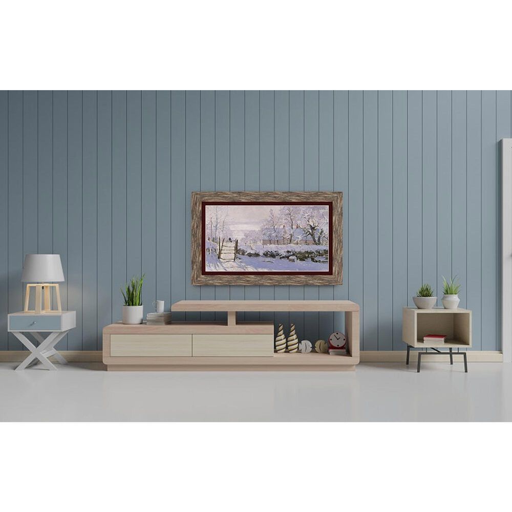 Deco TV Frames Premiere 85" Frame Bezel for Samsung the Frame TV in Contemporary Silver, , large