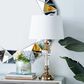 Maple and Jade Table Lamp in Shiny Gold and Clear, , large
