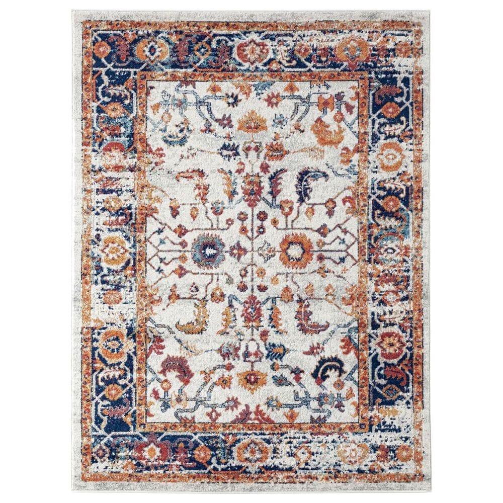 Amer Rugs Alexandria 2" x 3" Ivory and Gold Area Rug, , large
