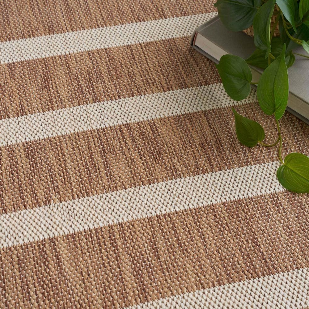 Nourison Positano POS03 Jute and Ivory 8&#39; x 10&#39; Indoor/Outdoor Area Rug, , large