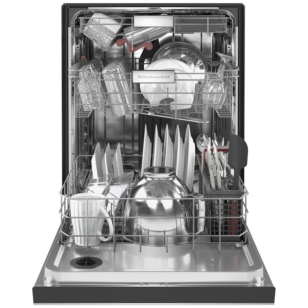 KitchenAid 24&quot; Built-In Pocket Handle Dishwasher with FreeFlex 3rd Rack and Front Control in PrintShield Stainless Steel, , large