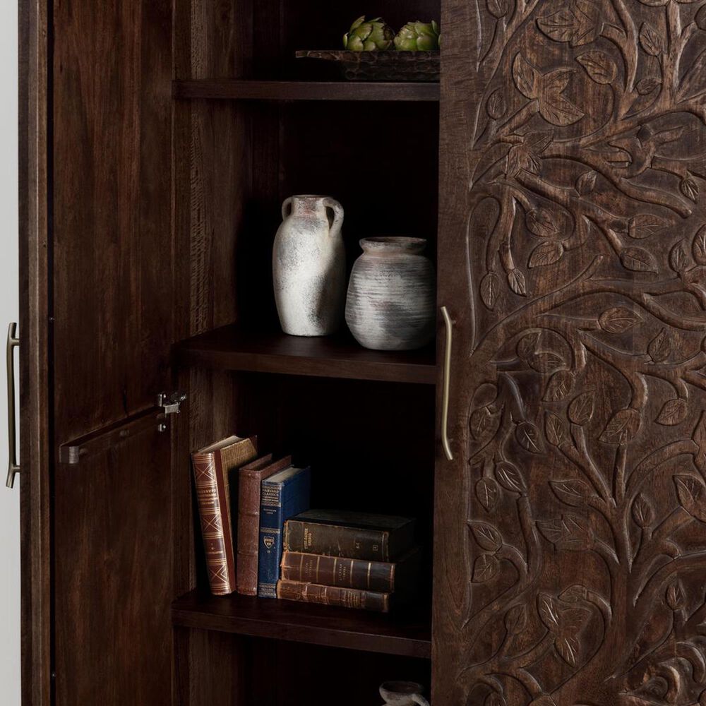 Classic Home Albero Tall Cabinet in Kona Brown, , large