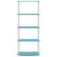 HOMLUX 5-Tier Display Rack in Light Blue and White, , large