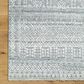 Surya Pompei Charcoal, Black, White, Light Slate, Beige and Teal 10" x 14" Area Rug, , large