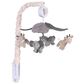 Lambs and Ivy Baby Jungle Animals Musical Crib Mobile in Gray and Tan, , large