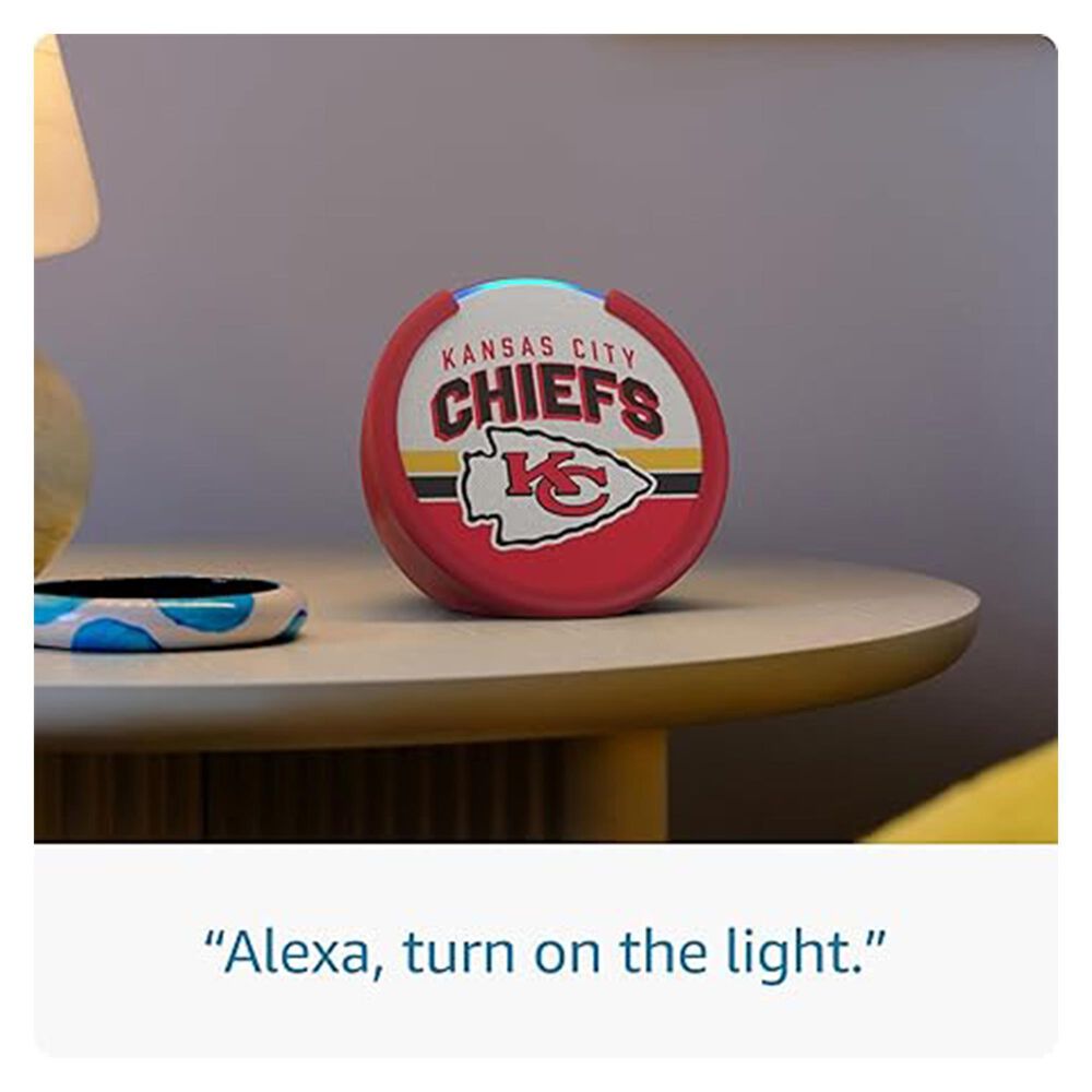 Amazon Echo Pop (newest model) | Officially Licensed NFL Limited-Edition | Kansas City Chiefs ('25-26 Season Design), , large