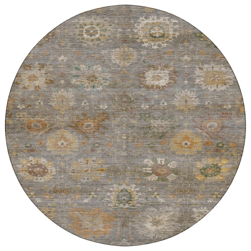Dalyn Rug Company Aristo Gray 8" Round Area Rug, , large