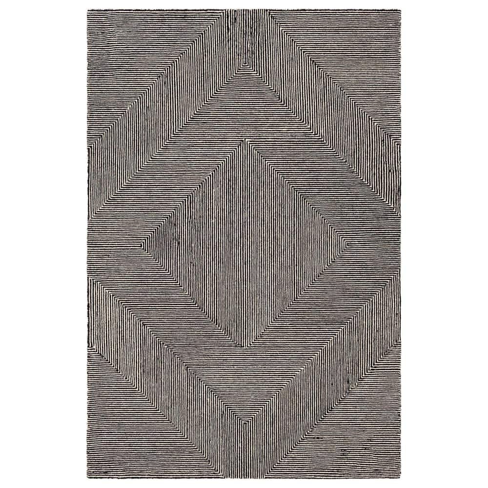 Surya Maroc 5" x 7"6" Beige and Black Area Rug, , large