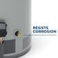 GE Appliances RealMAX Choice 30-Gallon Short Natural Gas Atmospheric Water Heater in Gray, , large
