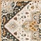 Oriental Weavers Alfresco Medallion 28407 10" x 13" Ivory Area Rug, , large