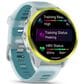 Garmin Forerunner 570 47mm Amp Yellow Aluminum Case with Translucent Whitestone and Turquoise Band, , large