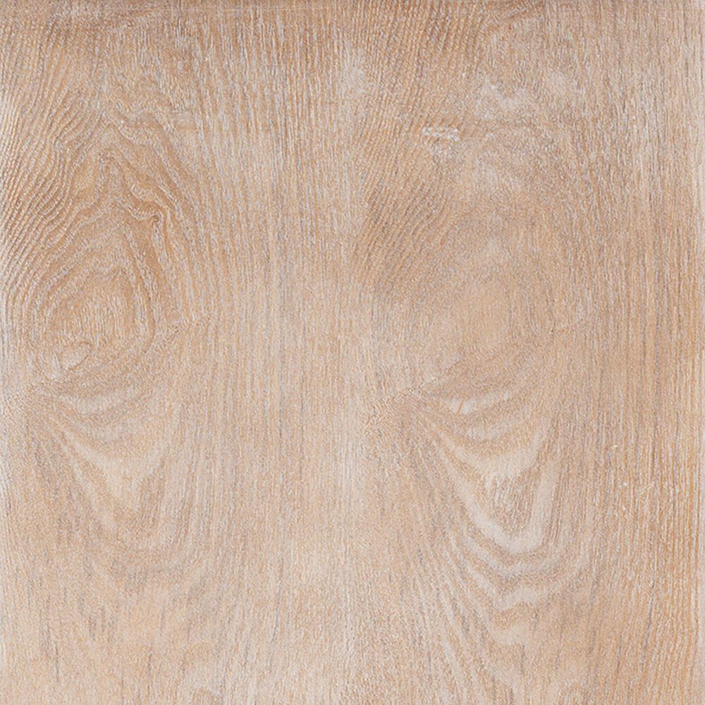 Baxton Studio Celia 2-Drawer Quatrefoil End Table in White Washed Oak, , large