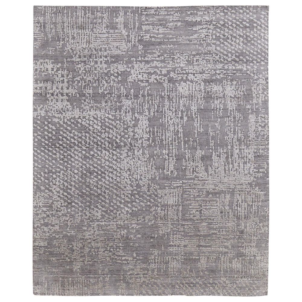 Feizy Eastfield 69A9F 9" x 12" Dark Gray Area Rug, , large
