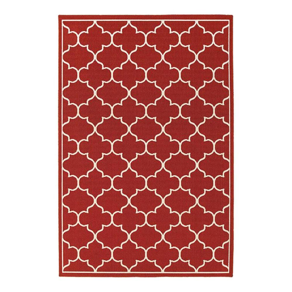 Oriental Weavers Meridian 1295R 1"10" x 2"10" Red Scatter Rug, , large