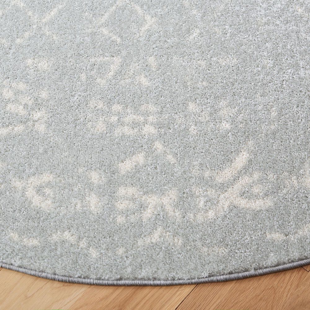 Safavieh Tulum TUL268F 3&#39; Round Grey and Ivory Area Rug, , large