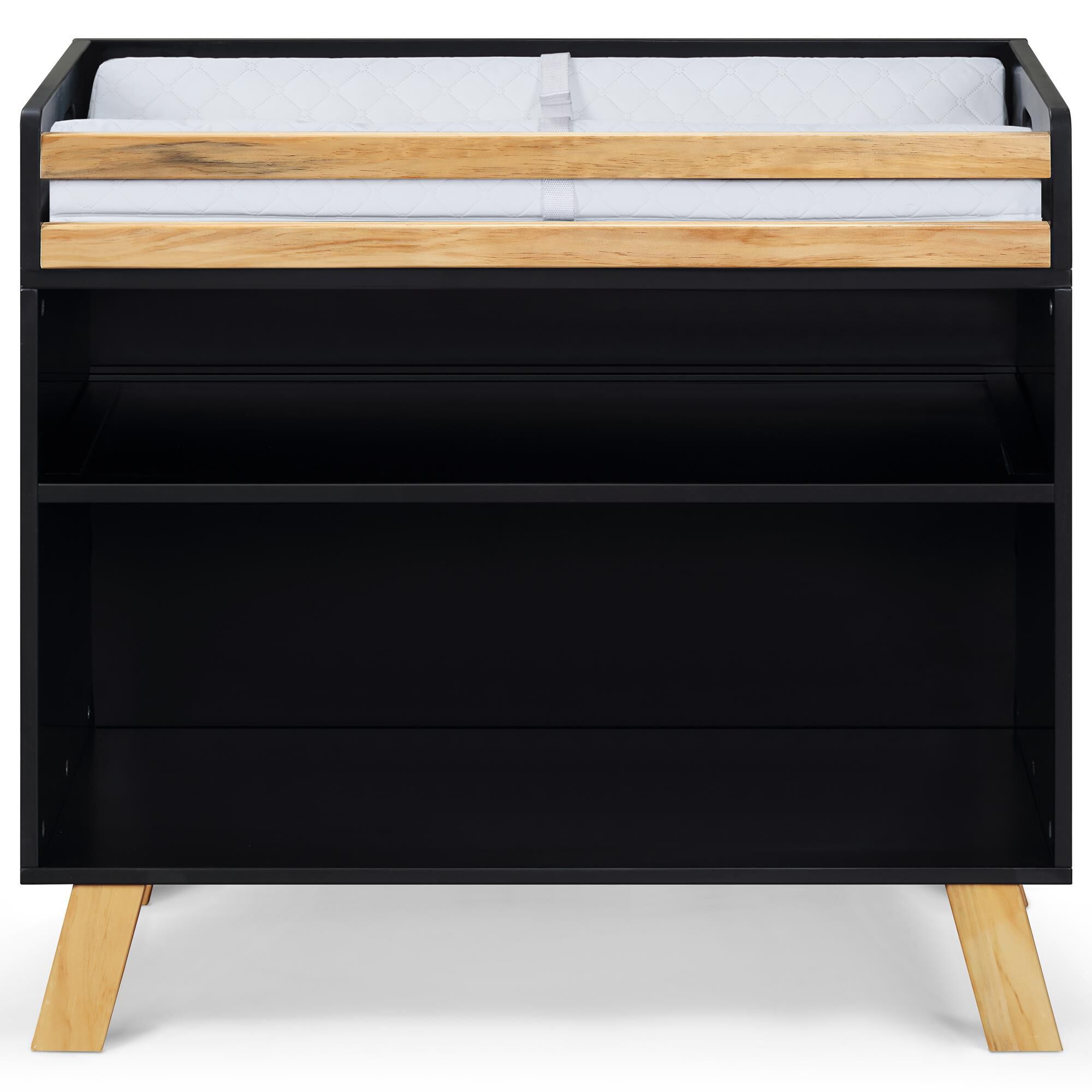 Black baby changing table dresser hot sale