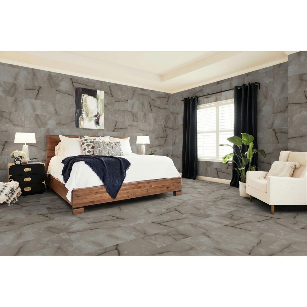 Shaw Astoria Mocha 12" x 24" Polished Porcelain Tile, , large