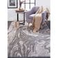 Feizy Prasad Abstract 8" x 11" Light Gray Area Rug, , large