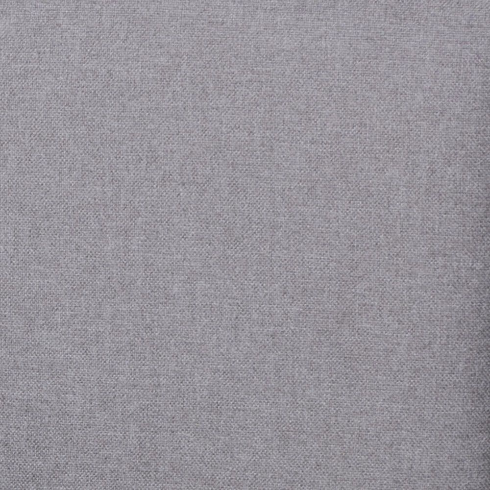 Baxton Studio Alke King Platform Bed with Light Grey Fabric in Walnut Brown, , large