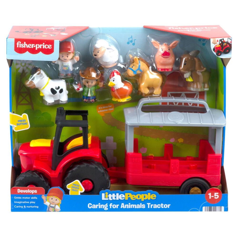 Fisher Price Caring for Animals Tractor Gift Set, , large