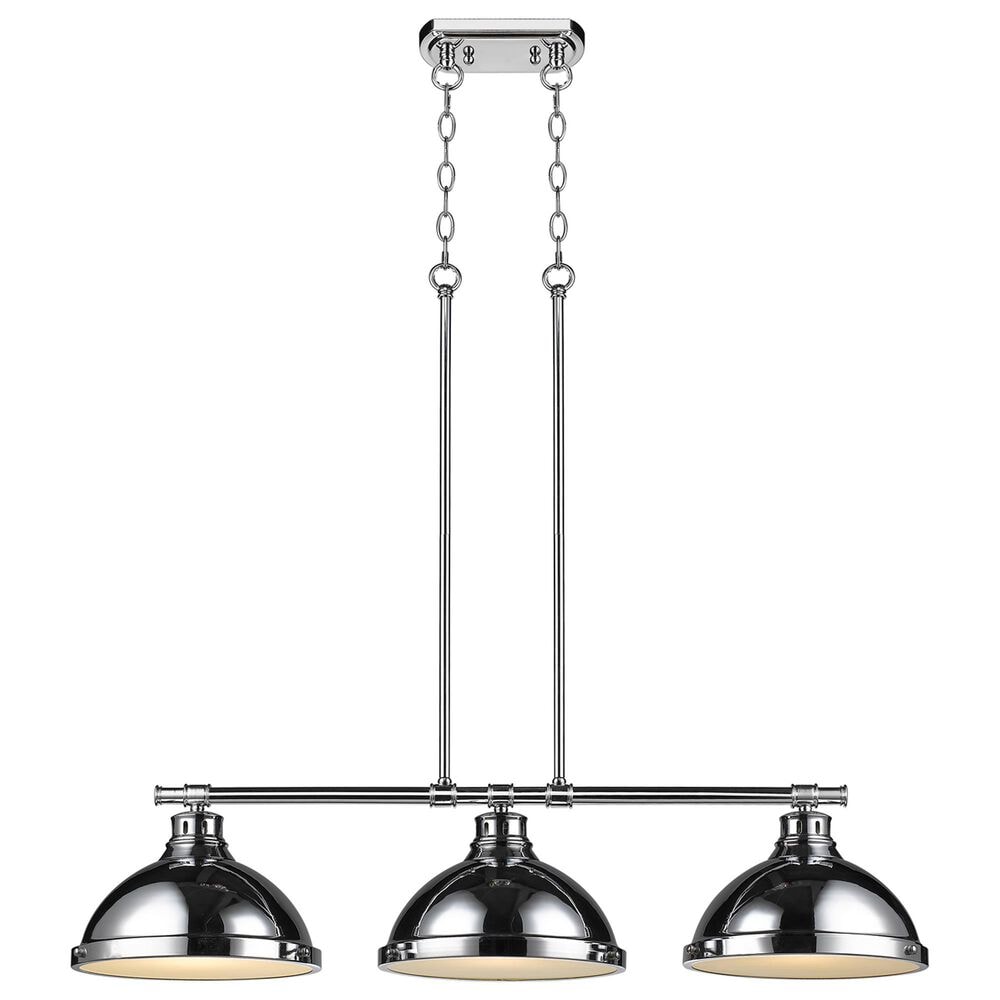 Golden Lighting Duncan 3-Light Pendant in Chrome, , large