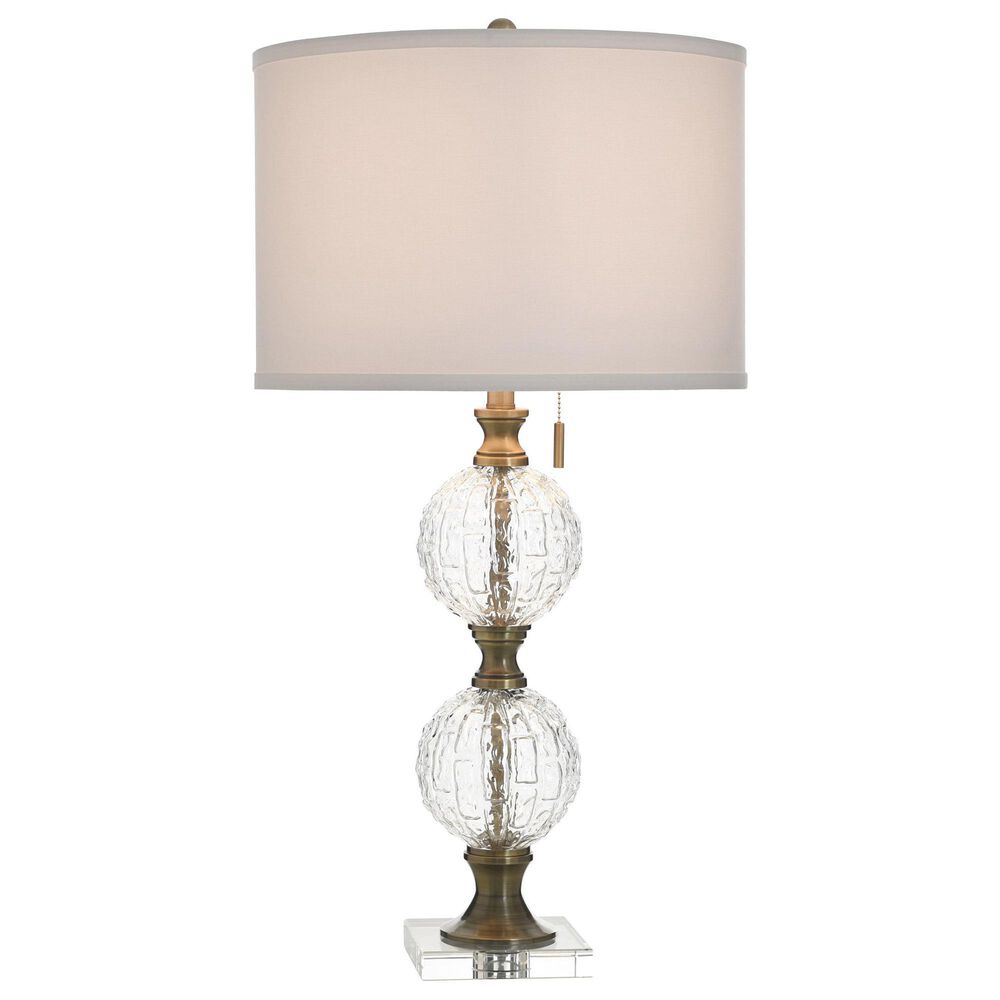 Stylecraft Lamps Table Lamp in Subal Gold and Clear, , large