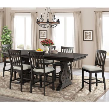 Mayberry Hill Stone 7-Piece Counter Set in Smokey Dark Ash, , large