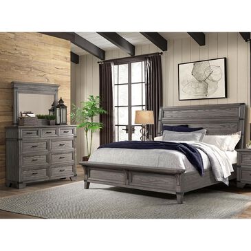 Hawthorne Furniture Forge Bedroom 3 Piece Queen Set in Pewter, , large