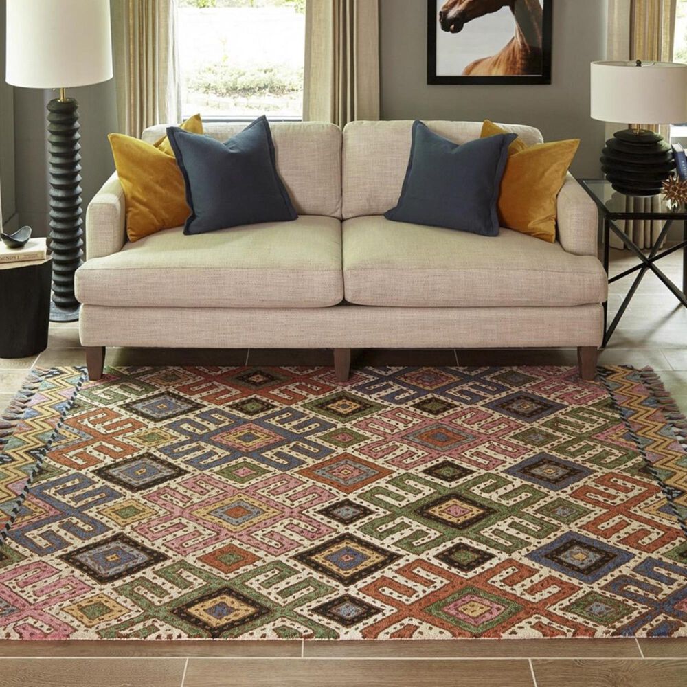 Momeni Tahoe TA-01 7&#39;6&quot; x 9&#39;6&quot; Multicolor Area Rug, , large