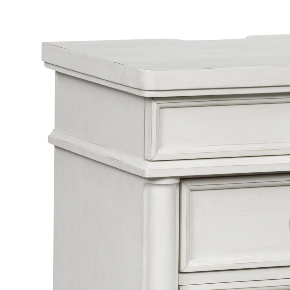 Ashley Rowlenstown 3-Drawer Nightstand in Antique White with Outlets and USB Ports, , large