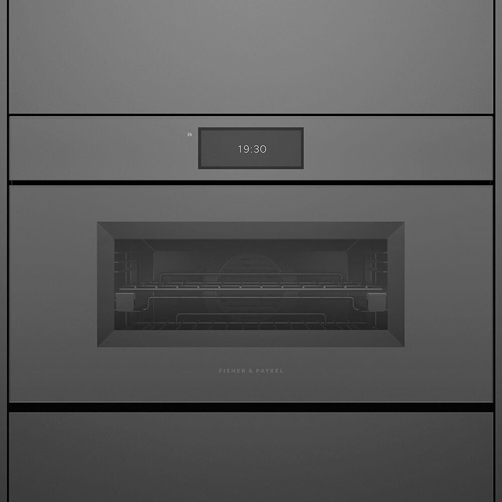 Fisher &amp; Paykel 1.9 Cu. Ft. Minimal Compact Convection Speed Oven in Gray, , large
