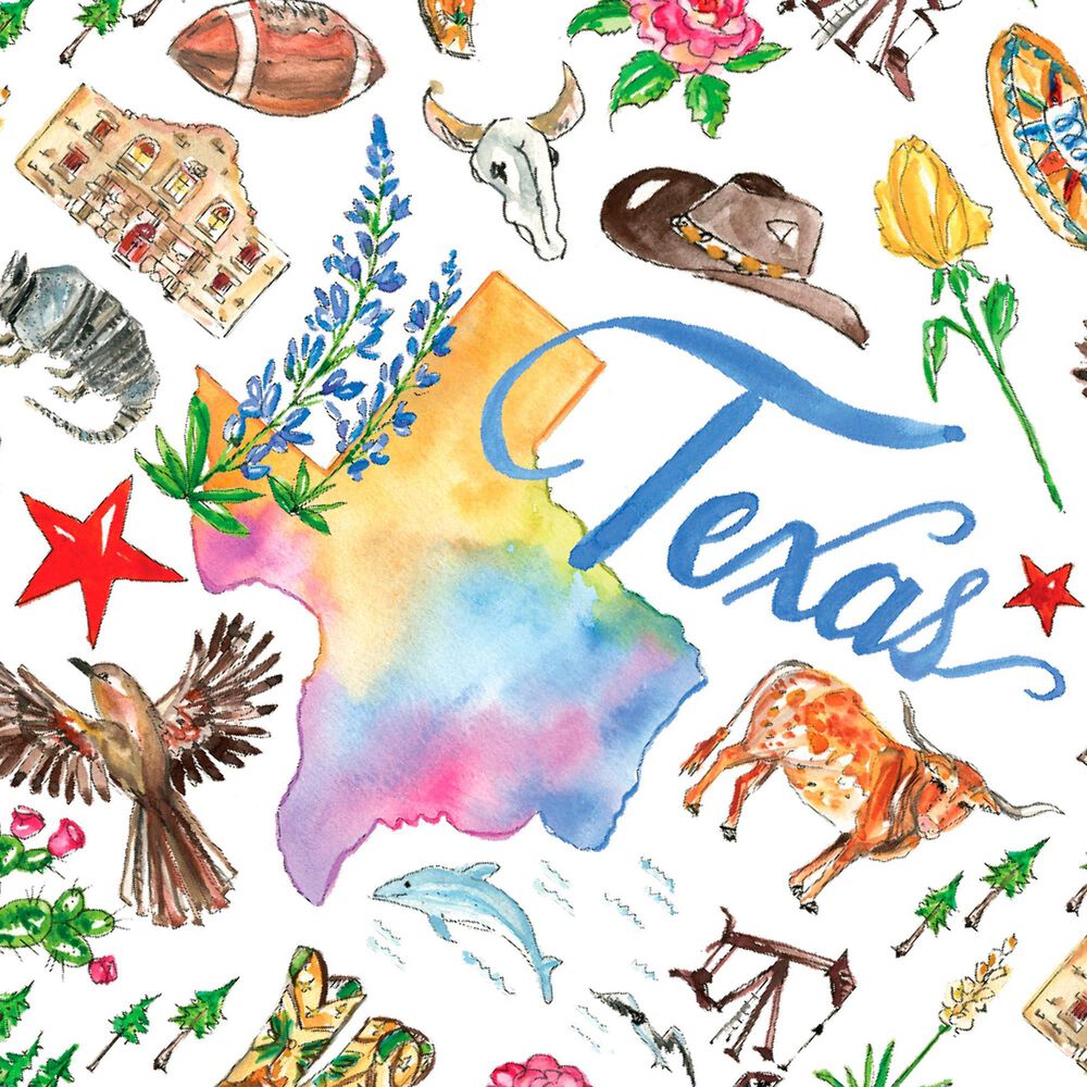 Boston International Texas State Cheeseboard in Multicolor, , large