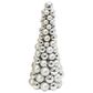 The Gerson Company 18" Ornament Cone Tree in Silver, , large