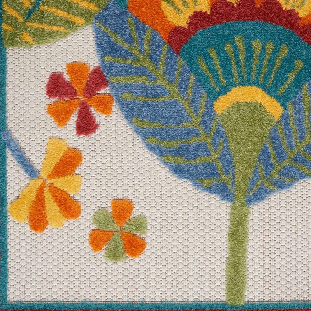 Nourison Aloha 2&#39;3&quot; x 8&#39; Indoor/Outdoor Multicolor Runner, , large