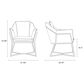 Dayton Origami Arm Chair in Blue, , large