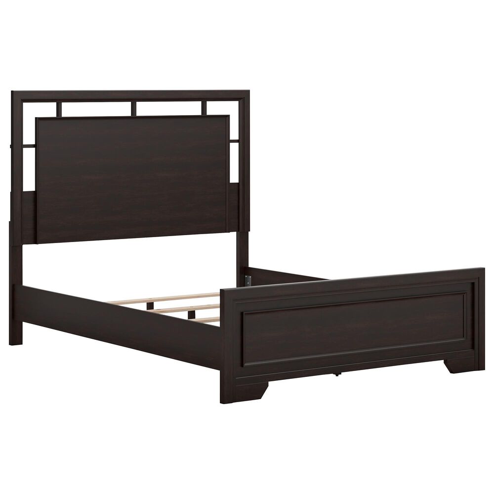 Ashley Covetown Queen Bed in Dark Brown, , large