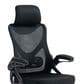Rta Products Llc Essential Ergonomic Office Chair with Headrest and Lumbar Support in Black, , large