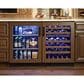 True Residential 5.28 Cu. Ft. Dual Zone Undercounter Wine Cabinet with Right Hinge and Glass Door in Panel Ready, , large