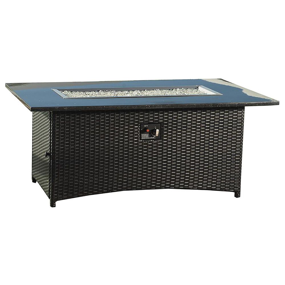 RST Brands Sedona 58" x 36" Stainless Steel Fire Table Kit in Espresso, , large