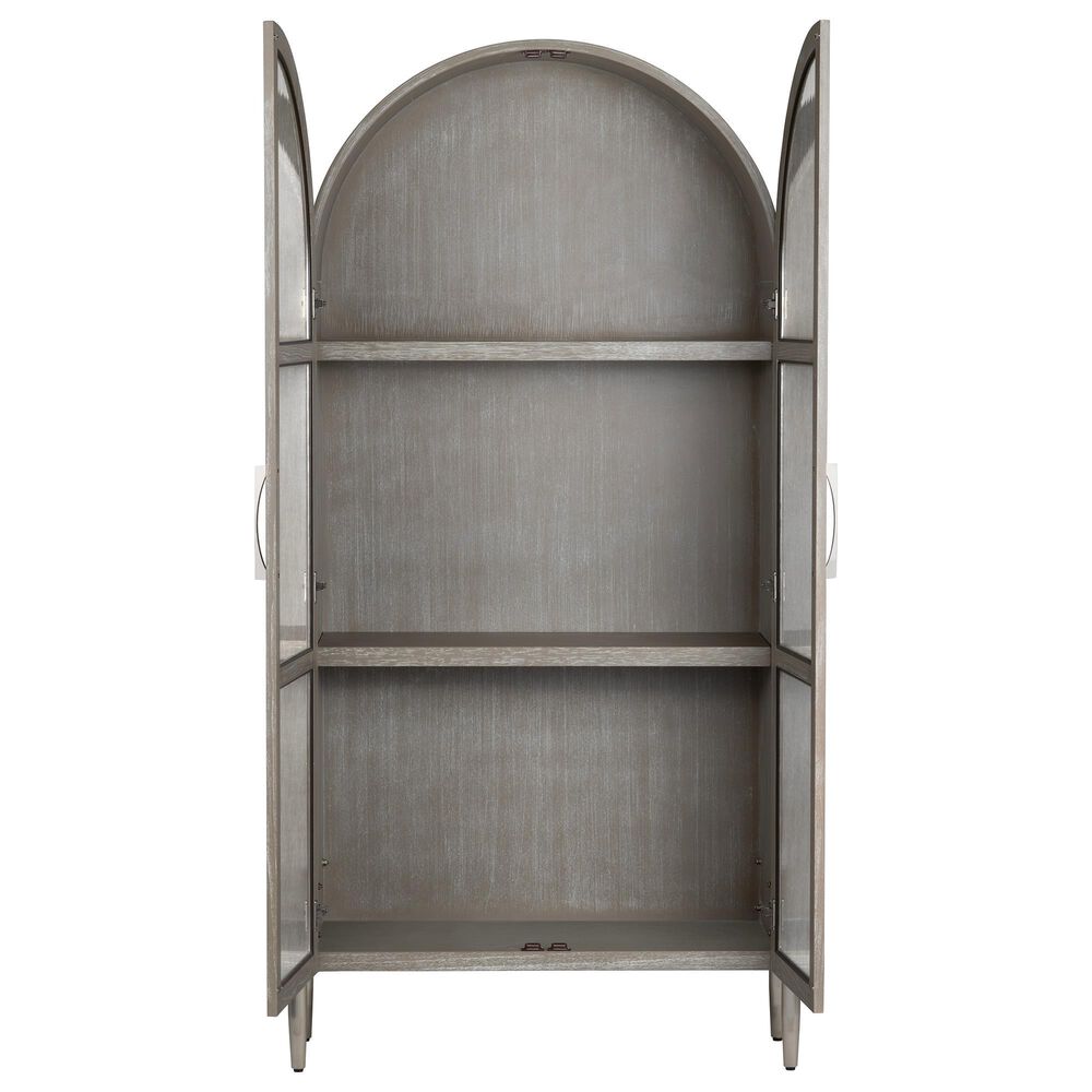 Crestview Collection Finnley Curio Cabinet in Khaki, , large