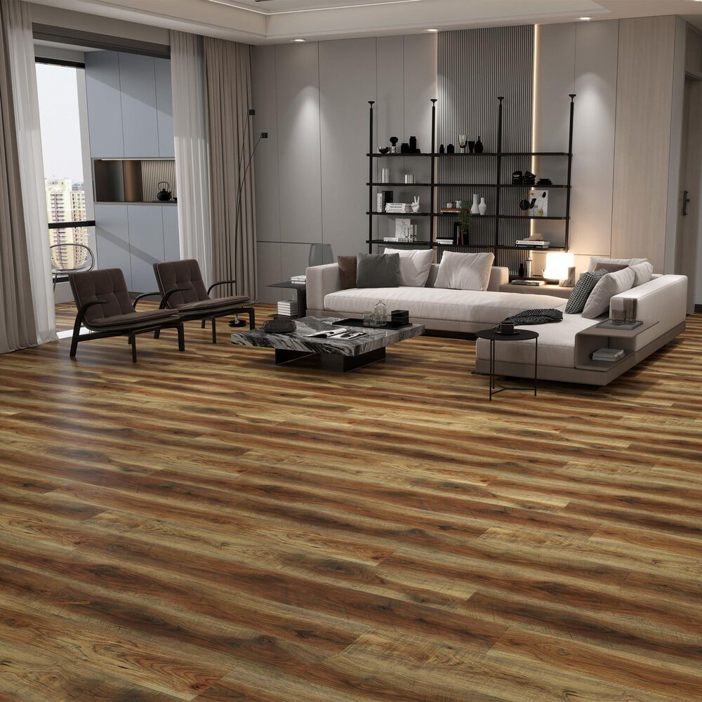 Create Flooring Oakhaven Rustic Oak 9" x 60" Luxury Vinyl Plank, , large