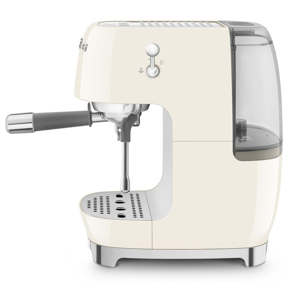 SMEG Espresso Manual Coffee Machine with Grinder in Cream, , large