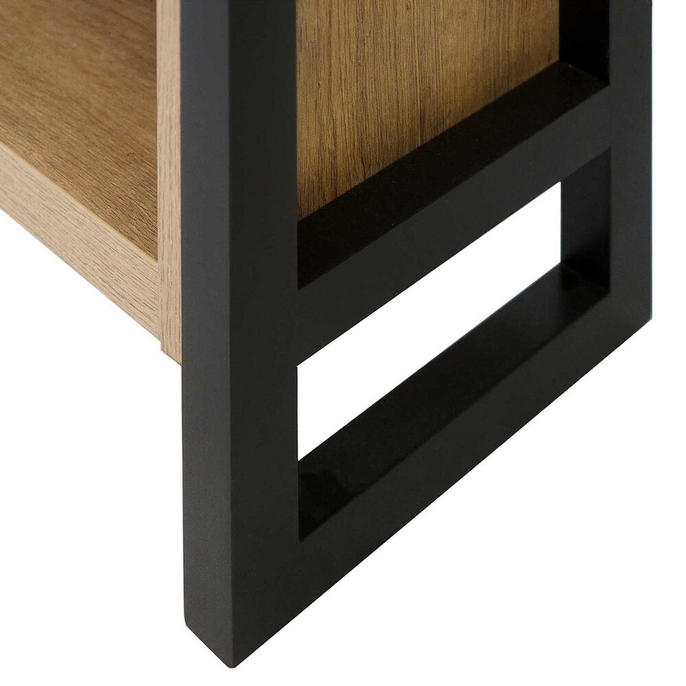 Wycliff Bay Mason 78&quot; Open Bookcase in Monarca and Black, , large