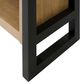 Wycliff Bay Mason 78" Open Bookcase in Monarca and Black, , large