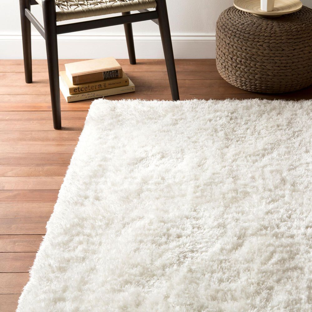Surya Grizzly White 9&#39; x 12&#39; Area Rug, , large