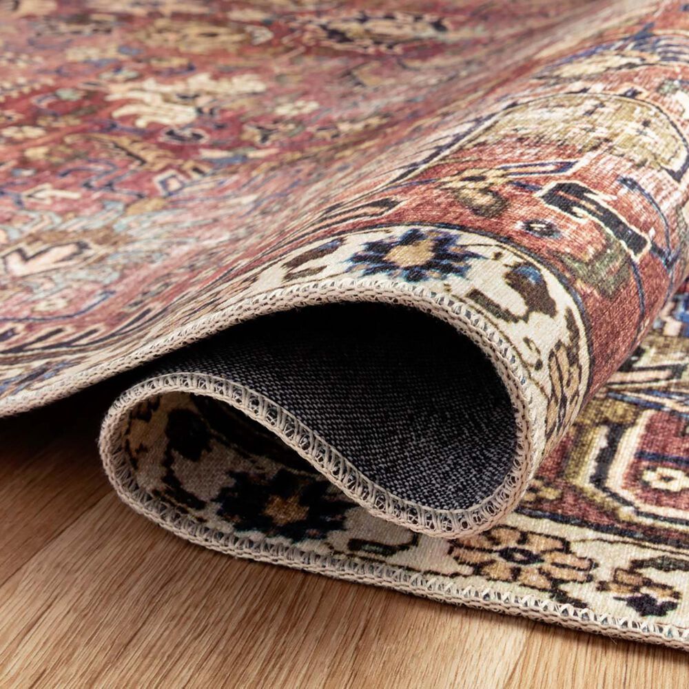 Chris Loves Julia x Loloi Jules 7&#39;6&quot; x 9&#39;6&quot; Merlot and Multicolor Area Rug, , large
