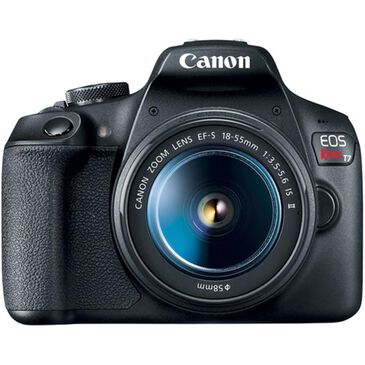 Canon EOS Rebel T7 DSLR Camera with 18-55mm Lens in Black, , large